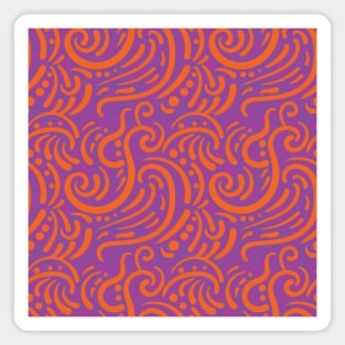 Seamless Tile Pattern - Modern Abstract Paisely Magnet